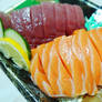Tuna and Salmon Sashimi