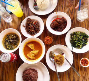 Indonesian Nasi Padang Feast