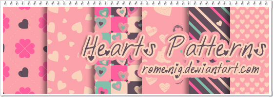 hearts photoshop patterns by romenig on