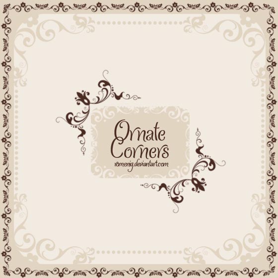 Premium Ornate Corners Brushes