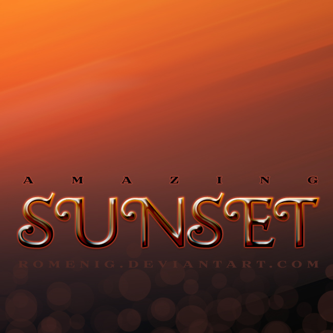 Amazing Sunset Layer Style