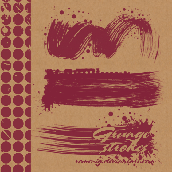 Grunge Strokes Brush Set by Romenig