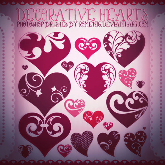 Decor Hearts Premium Brushes