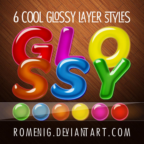Deviantart Layer Style Golden Amazing Colorful Glossy Layer Styles by Romenig on DeviantArt