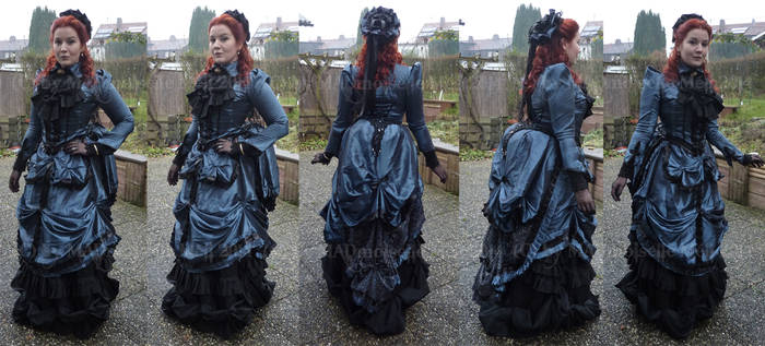 Blue Bustle Dress Version 2014