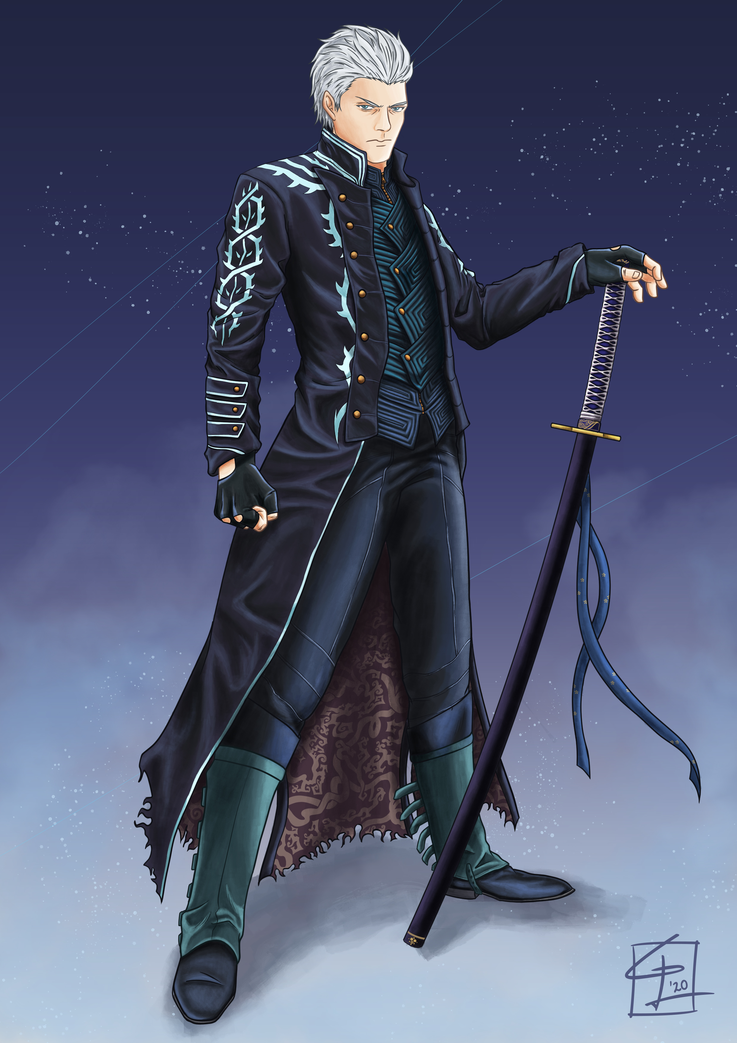 Vergil Sparda (DMC5) - Render by D4rkawaii on DeviantArt