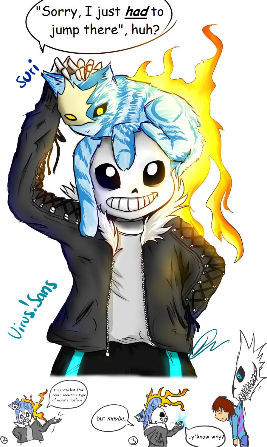 Horror!Sans gets to Frisk by NatsumiMizuki on DeviantArt