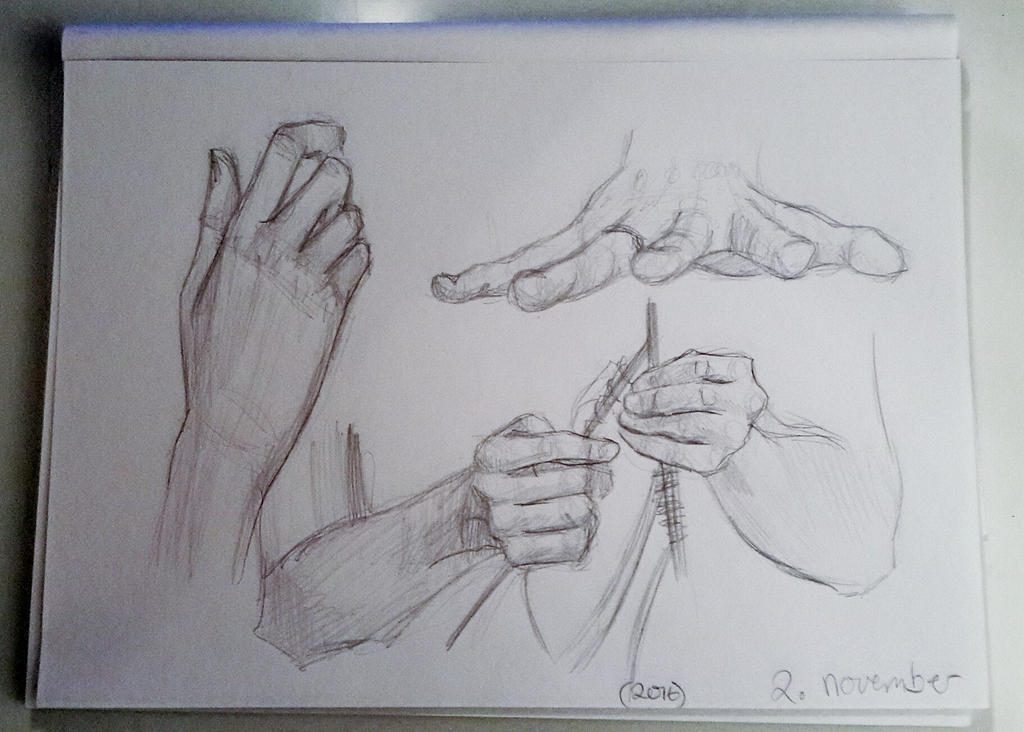 Hand Practce Daily Hand Practice 1/30 by larissaschoeler on DeviantArt