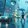 A rainy day