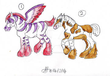 Unnatural Draft Foals - 15 Points Each - 1/2 Open! by slayingallhumans