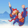 Superman and Supergirl Wallpaper
