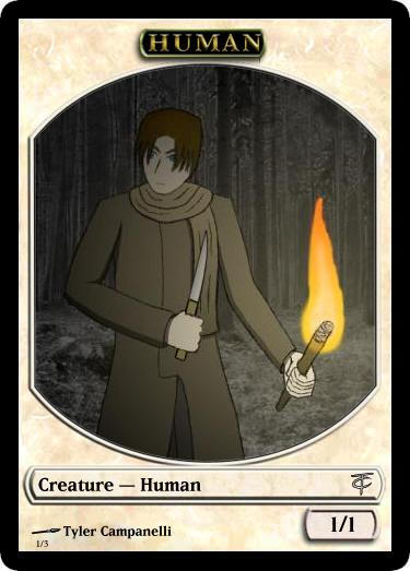 Magic Custom Card: Human Token by TylerTC7 on DeviantArt
