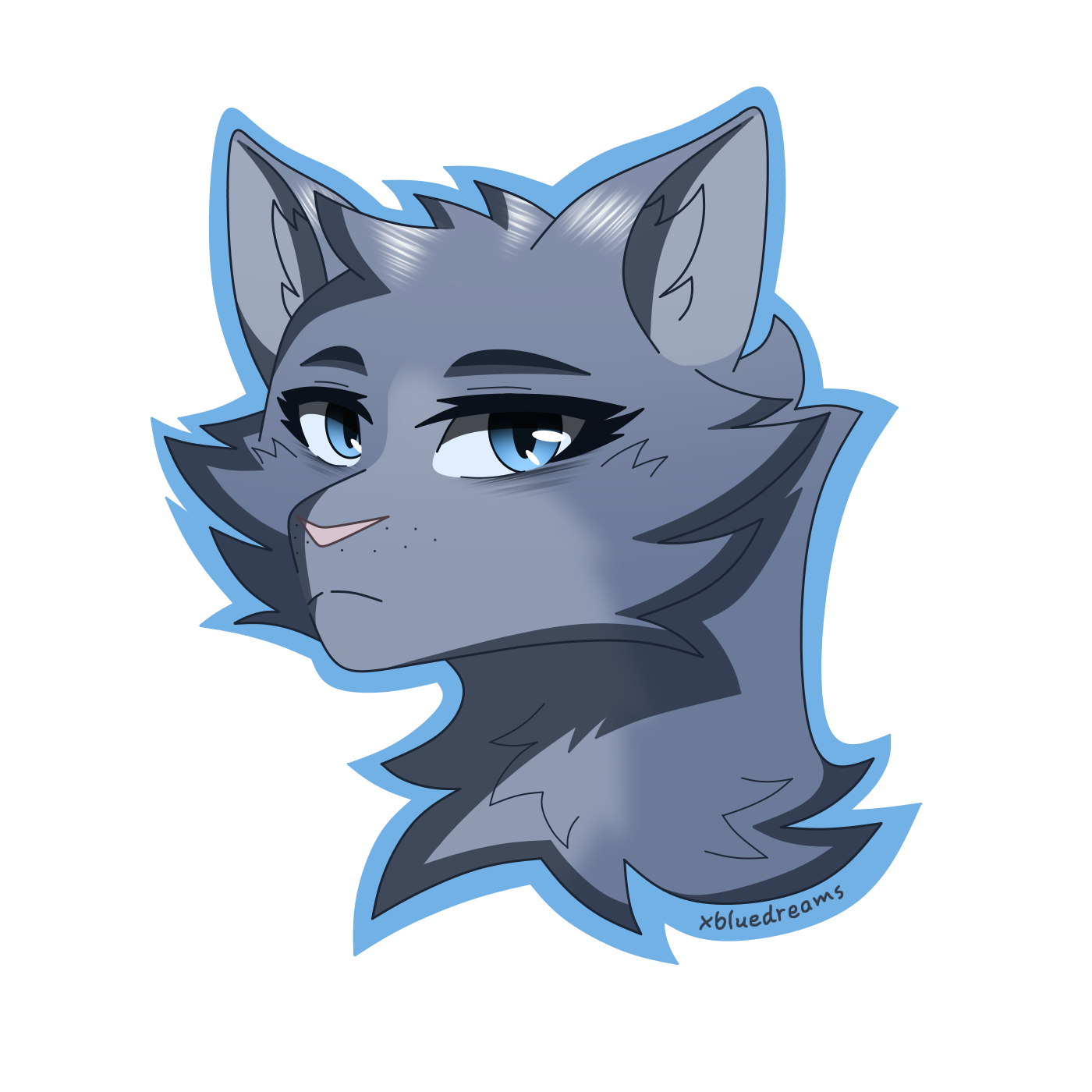 Warriors: Bluestar by JazzTheTiger on DeviantArt