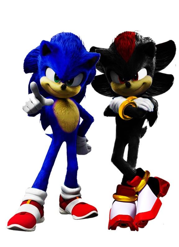 Sonic and Shadow with movie design by Shadic15675 on DeviantArt