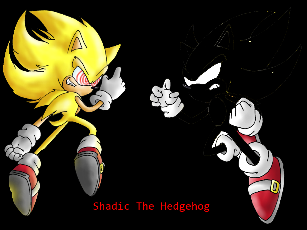 sonicthehedgehog, SONIC, fanart / Dark vs. Fleetway Super - pixiv