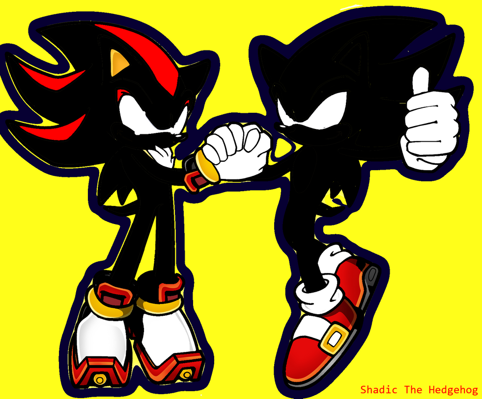 Dark Sonic and Dark Shadow by Shadic15675 on DeviantArt