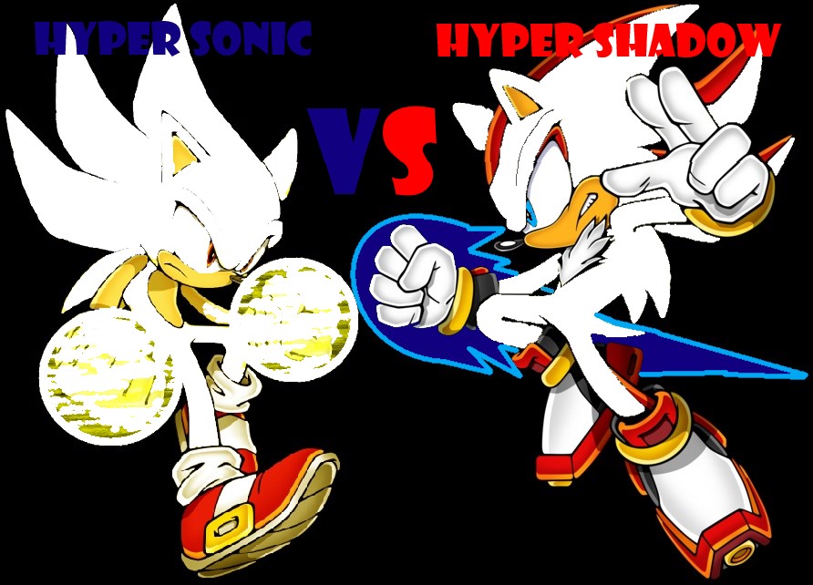 Hyper Sonic VS Hyper Shadow by Shadic15675 on DeviantArt