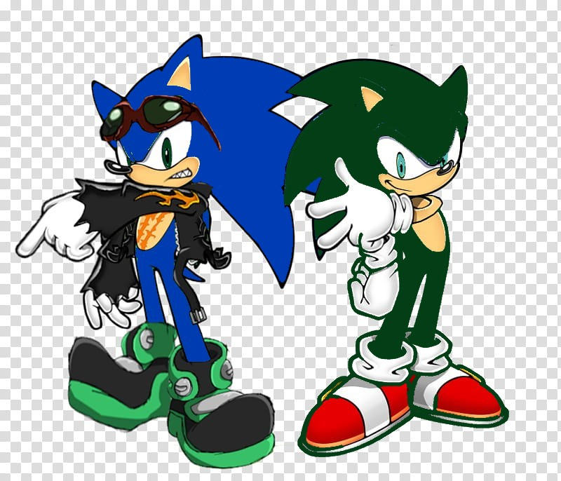 Scourge and Sonic get with reverse colors by Shadic15675 on DeviantArt