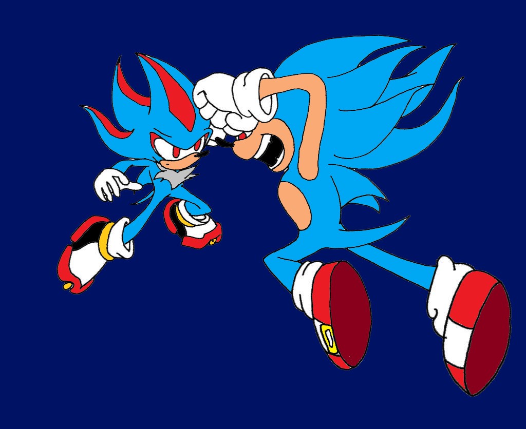 Super Shadow Blue Vs. Super Sonic Infinite Rose - Shadow's Fierce