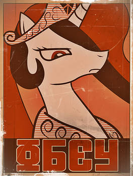 Princess Celestia OBEY soviet style