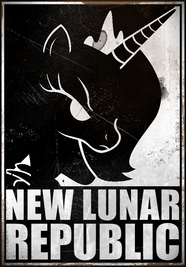 New Lunar Republic Poster old-used look