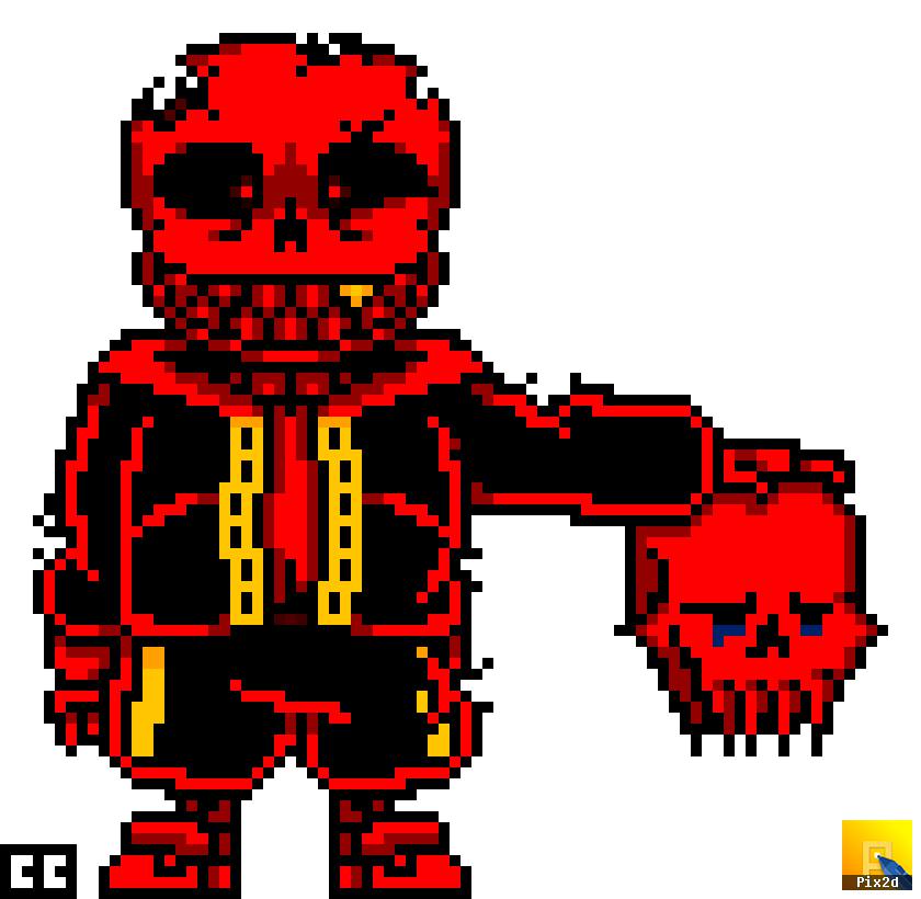 spookafie on X: tried out pixel art #sans #insanitysans