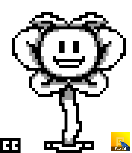 Undertale Flowey Sprite By Cooperclimbart On Deviantart