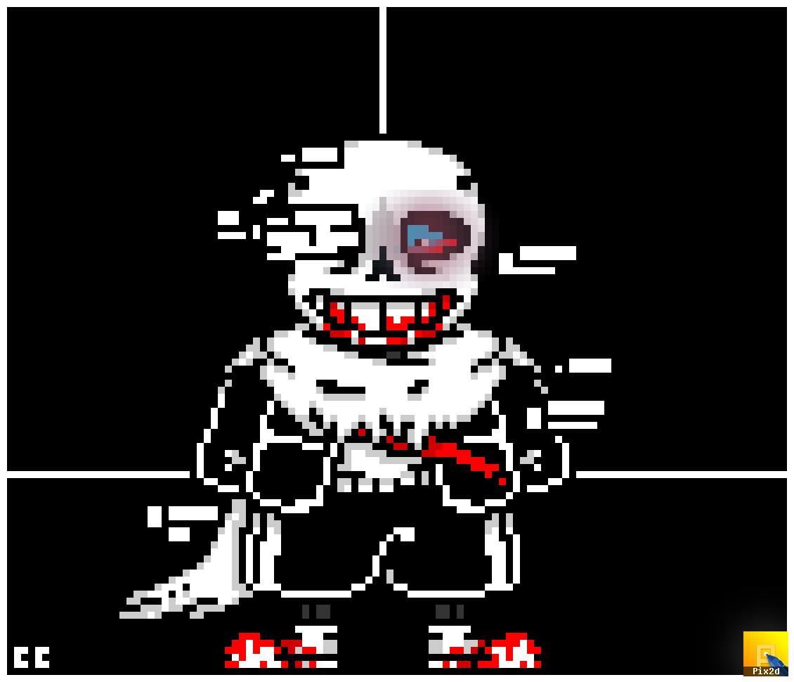 Sans undertale sans aftertale pixel art