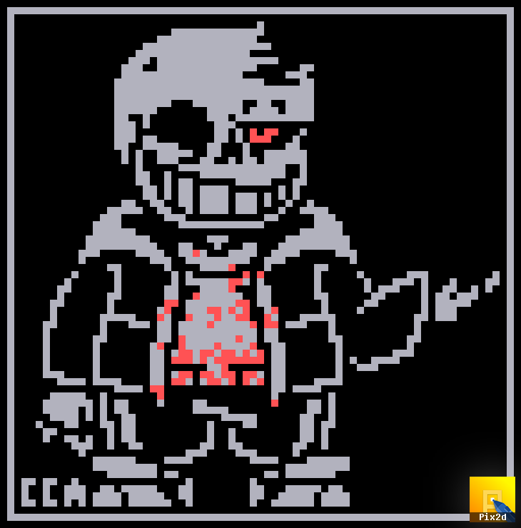 Sans Pixel Art by Cshua123 on DeviantArt