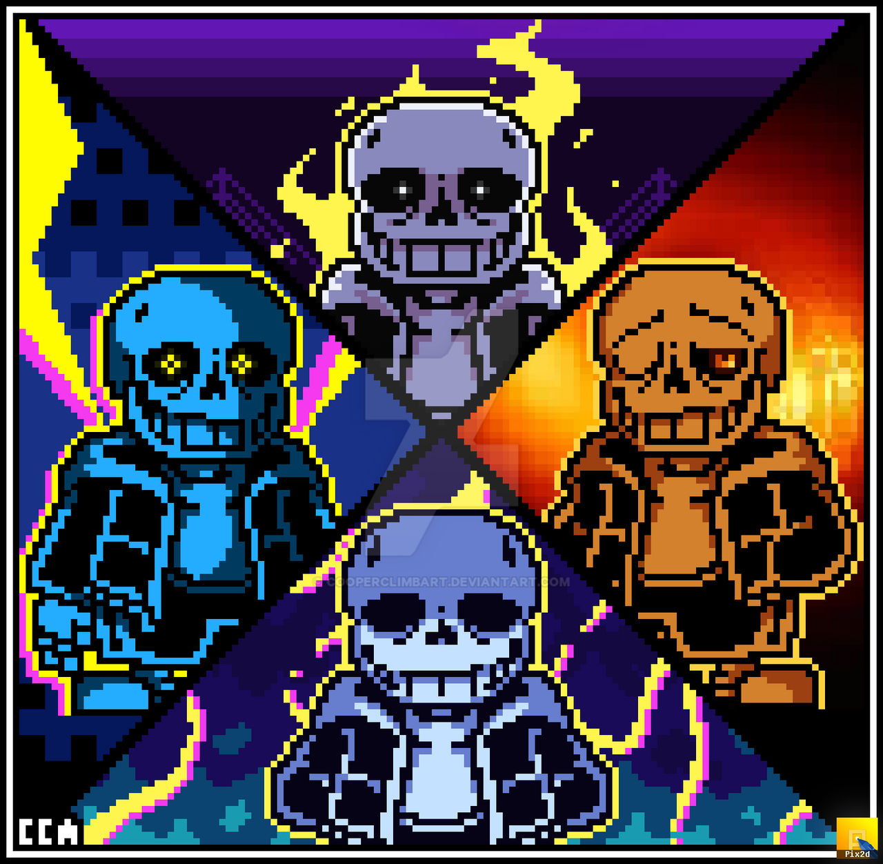 Killer!Sans Phase 2 by CooperClimbArt on DeviantArt