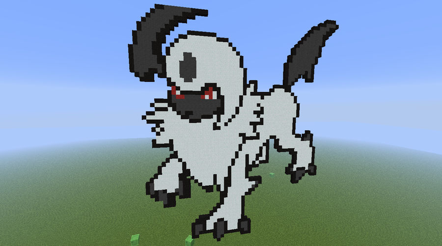 Absol on Minecraft by Compension on DeviantArt