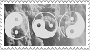 Yin and yang stamp