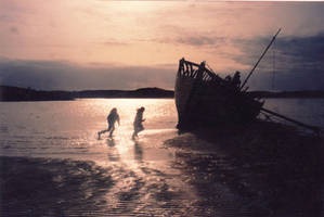 on the beach Ireland