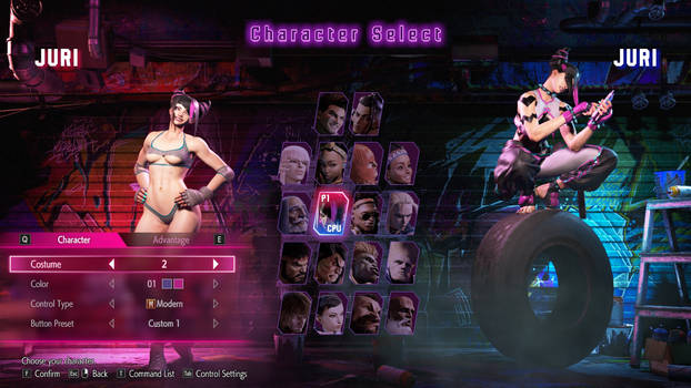 Juri Sparring Costume (by BrutalAce) to C2