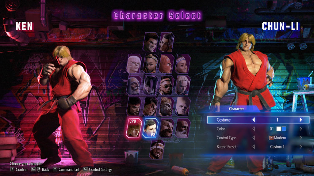 Li Kin To Ken Ken C2 swap to Chun-Li C1 by robhal on DeviantArt