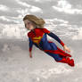 Supergirl in Flight