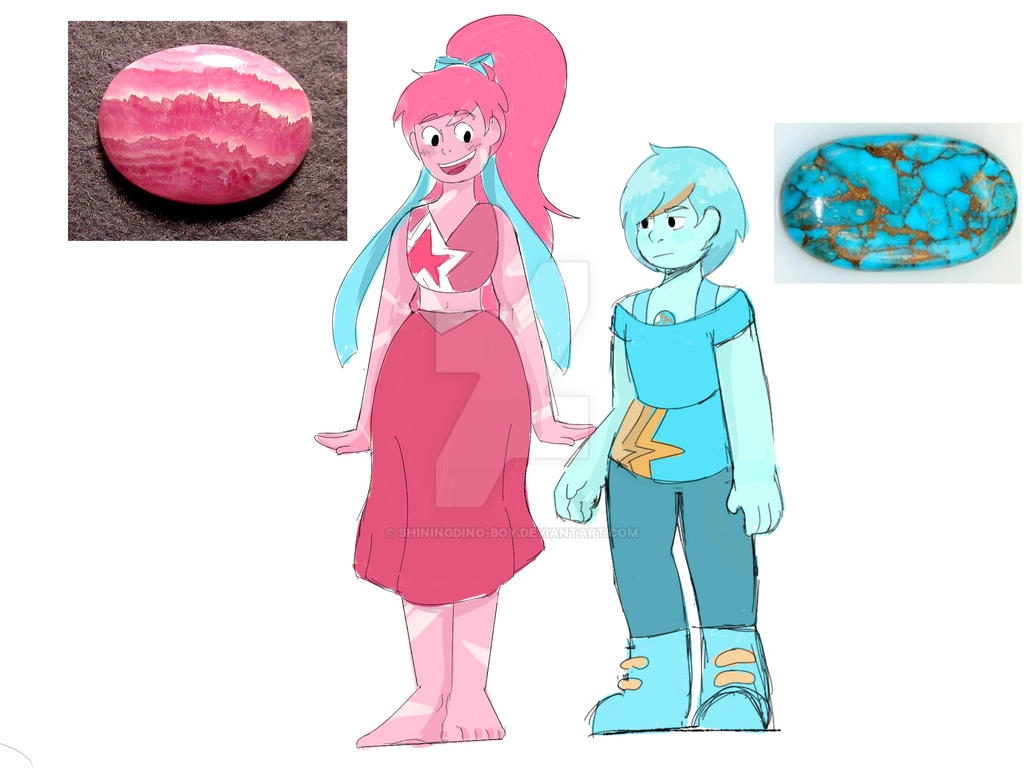 Turquoise Rhodnckeite Turquoise and Rhodochrosite redraw by ShiningDino-boy on DeviantArt