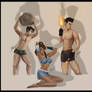 Fire Ferrets Pin-Ups