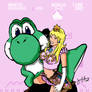 Princess Peach and Yoshi