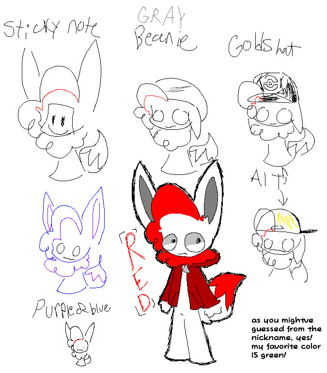 alt designs of. . . me/red by LogansOtherStuff on DeviantArt