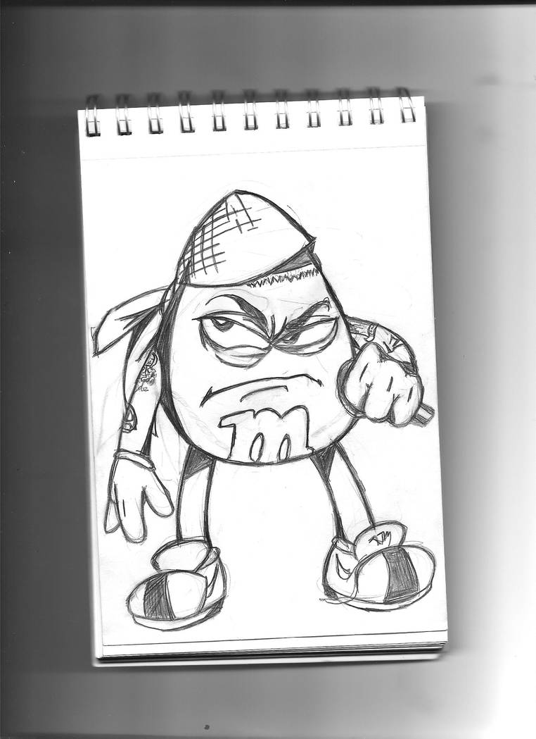Mandm Rapper Drawing Eminem as an M and M by ryguyred on DeviantArt