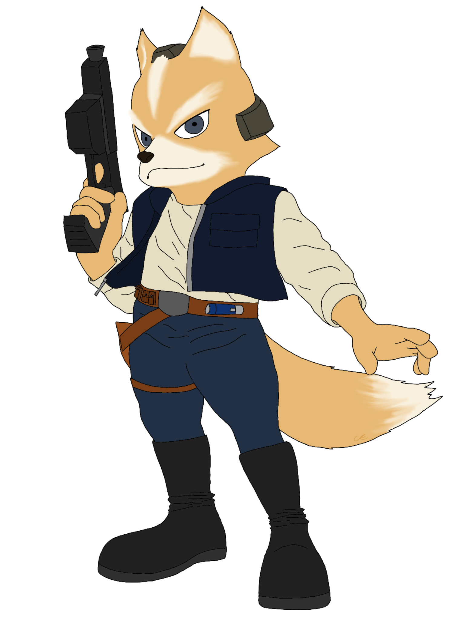 Fox McCloud x Han Solo (Requested)