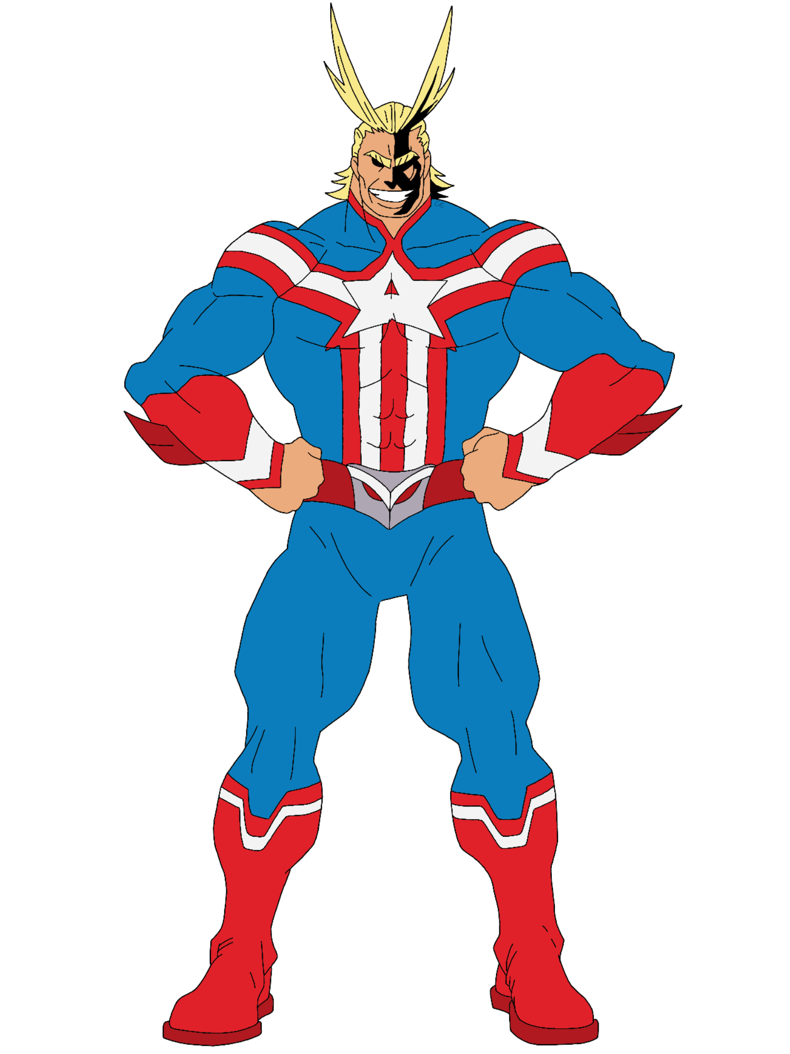 All Might x Captain America