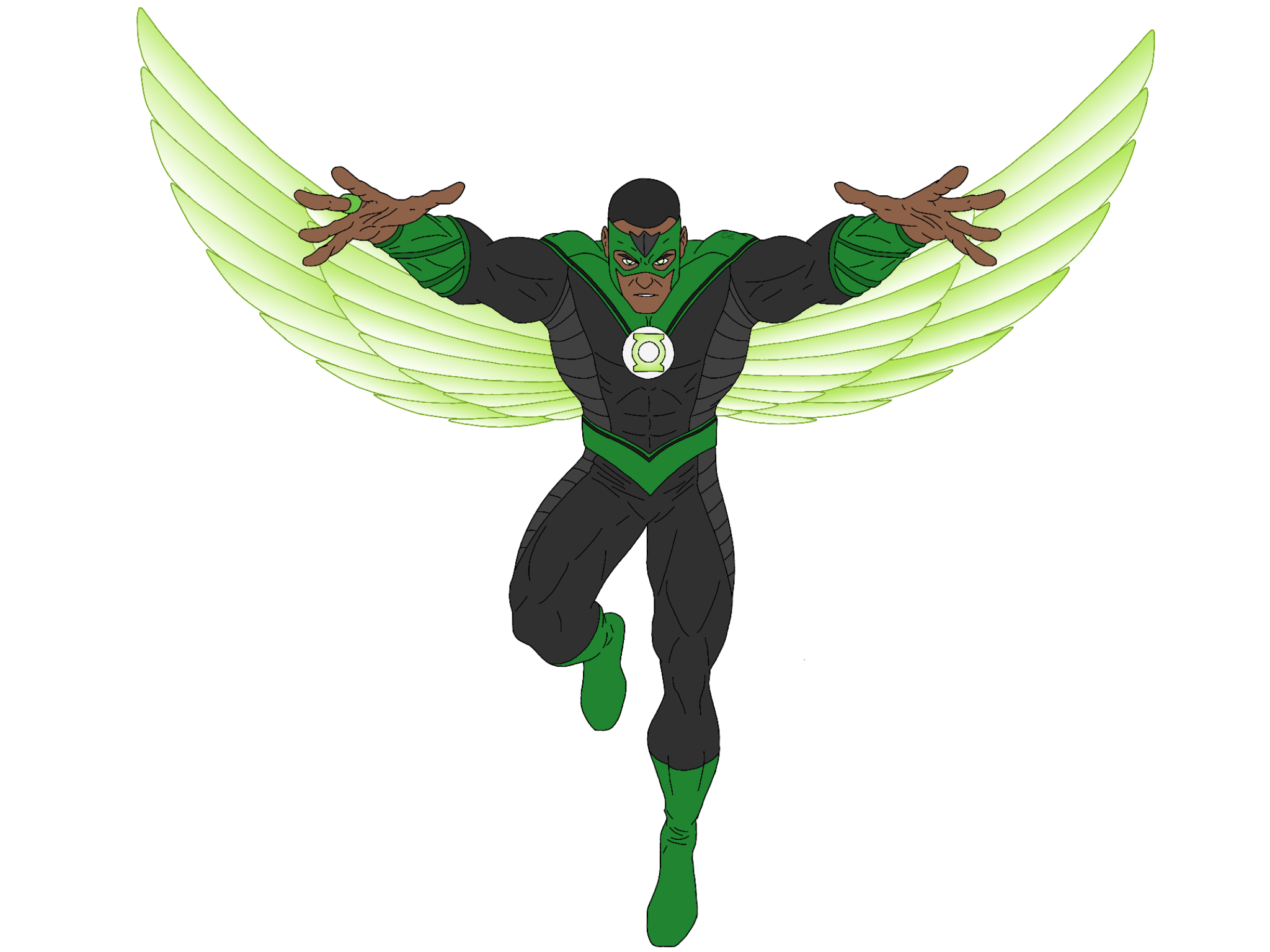 Falcon x Green Lantern (John Stewart)