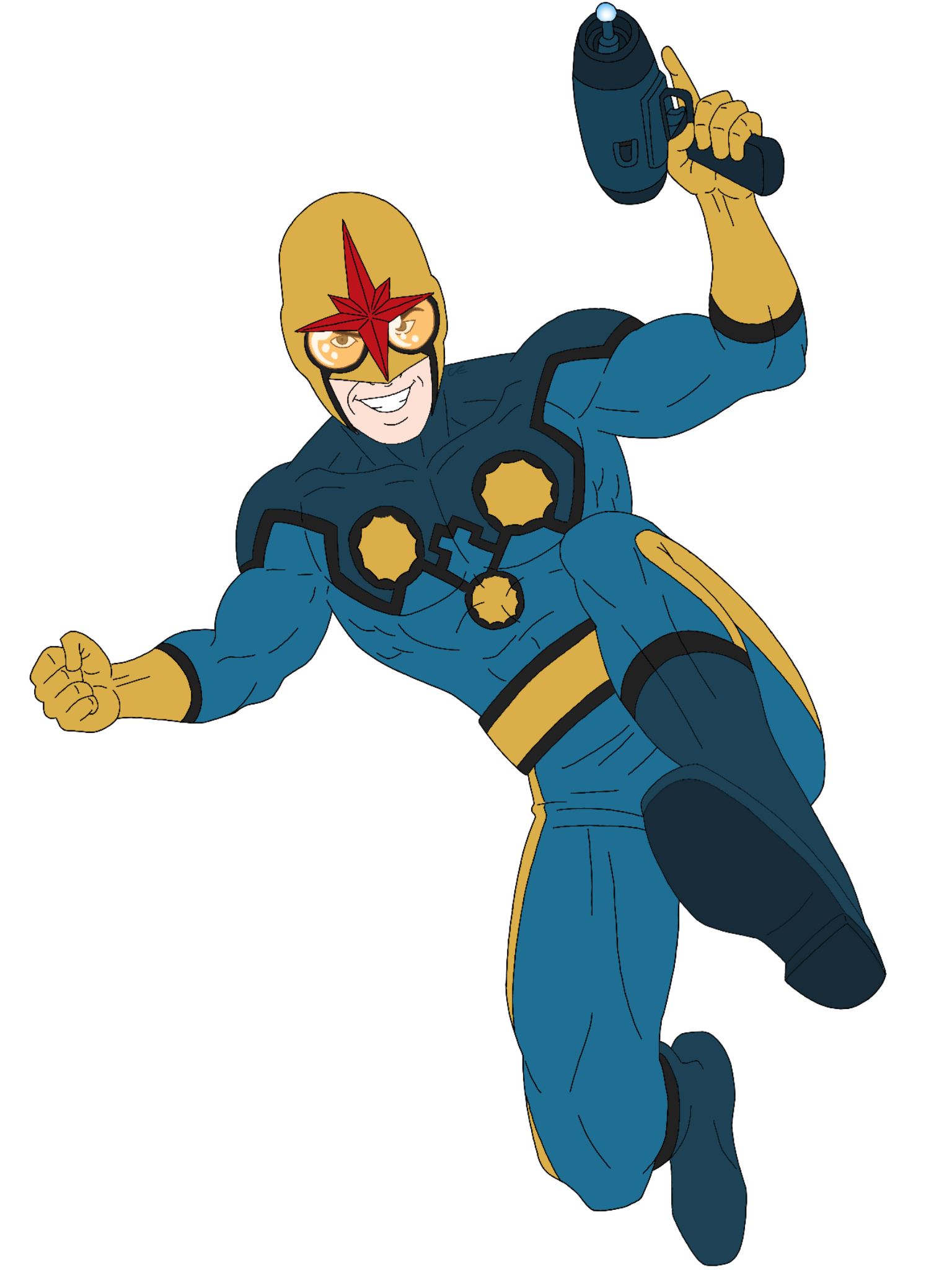 Nova(Richard Rider) x Blue Beetle(Ted Kord)