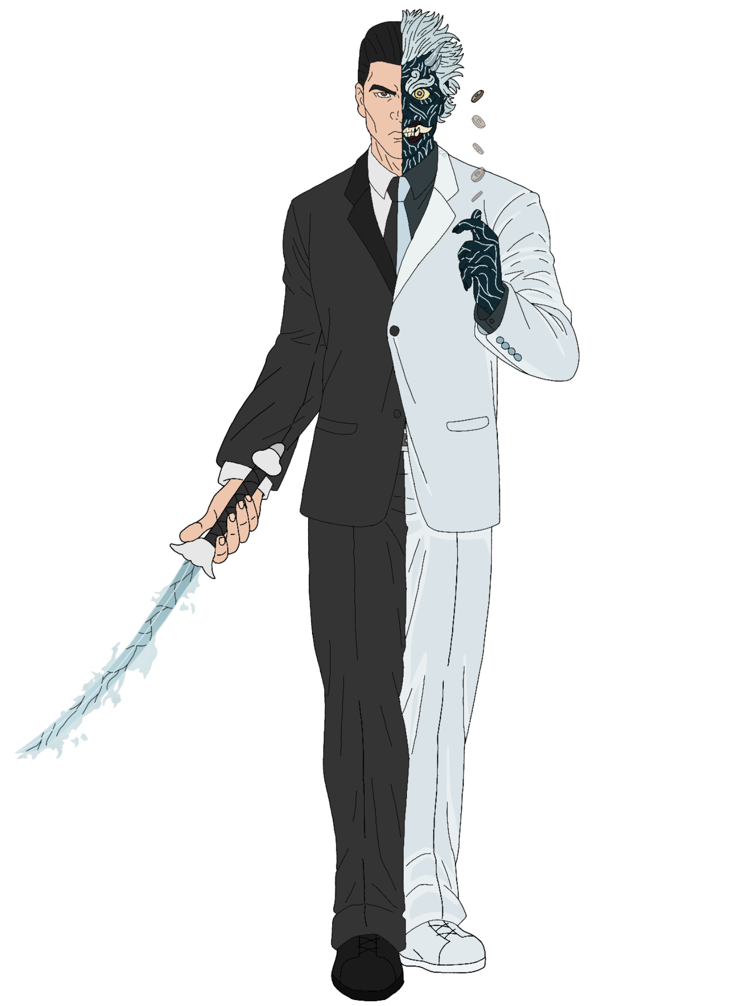 Mr. Negative x Two Face (Requested)