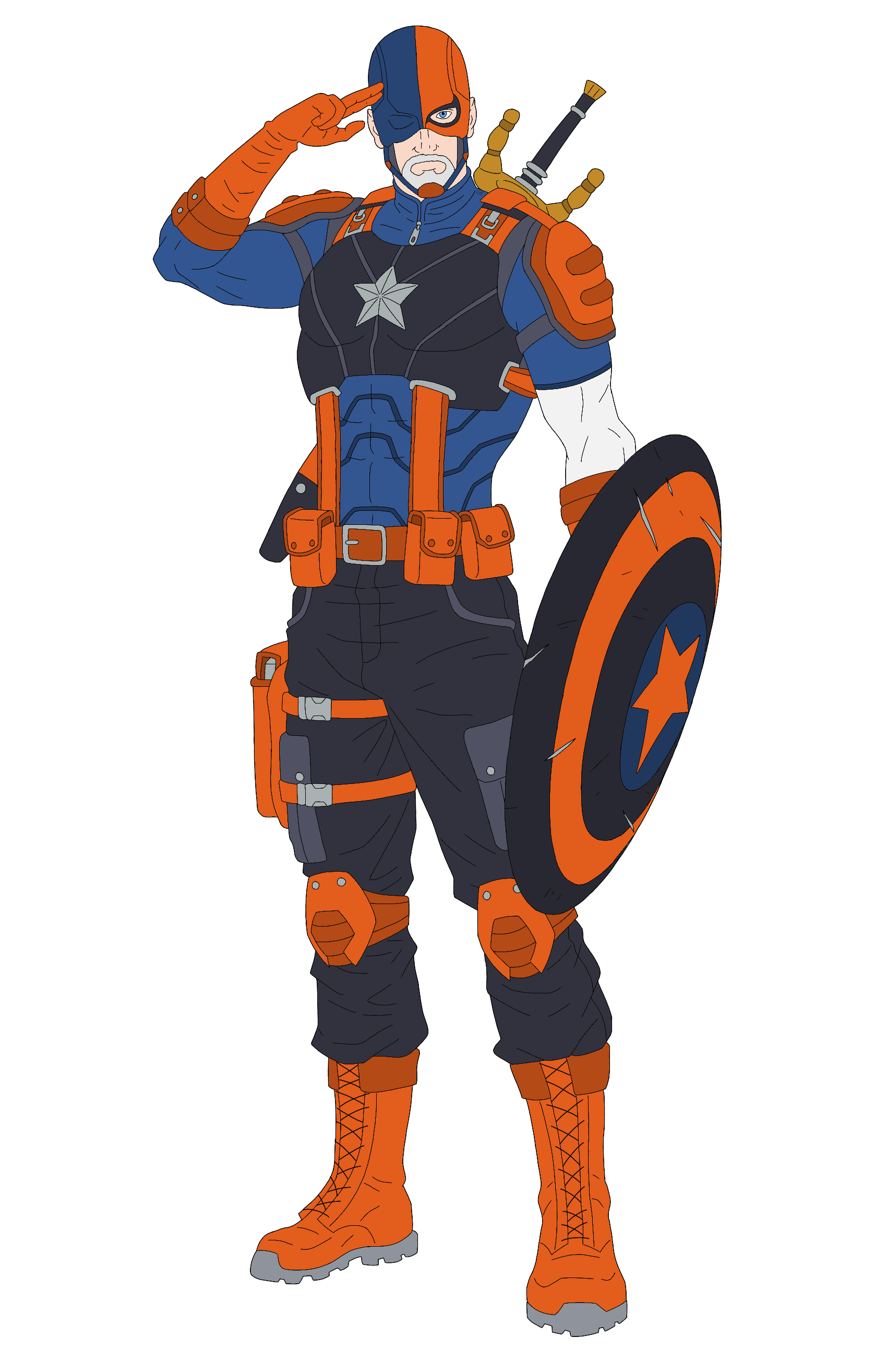 Captain America x Deathstroke
