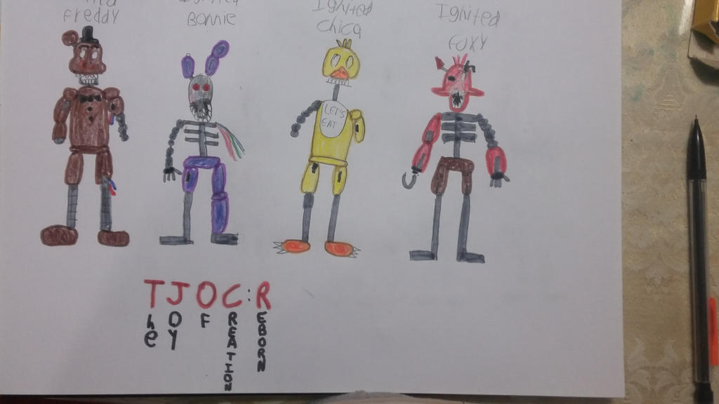 The Joy of Creation: Reborn Five Nights at Freddy\'s Drawing