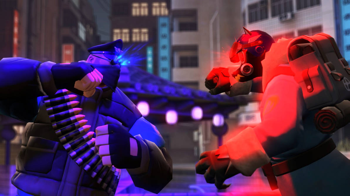 Heavy vs Pyro by Phoenix7734 on DeviantArt