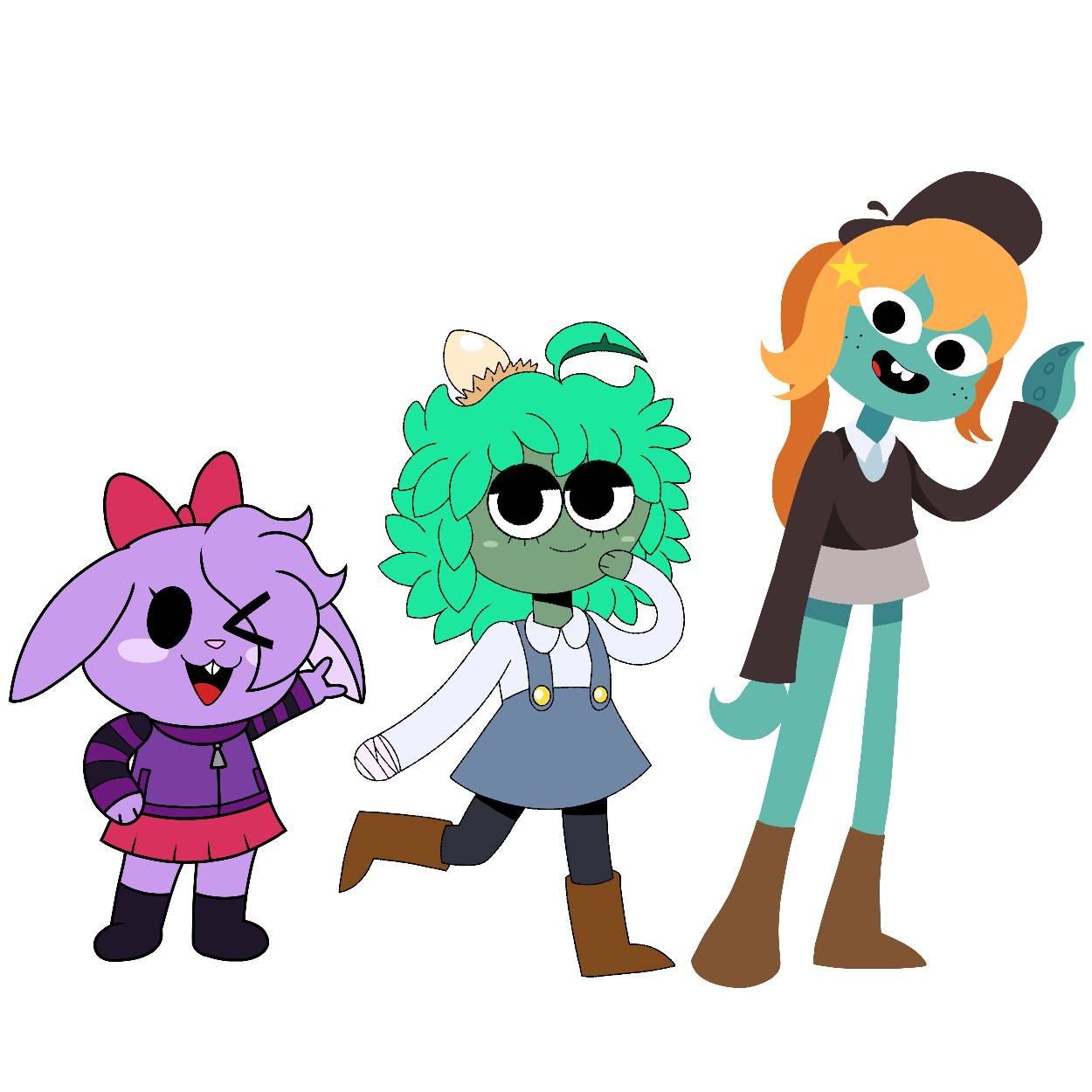 Tawog gals (Redesigns) by ErneAntonioh on DeviantArt